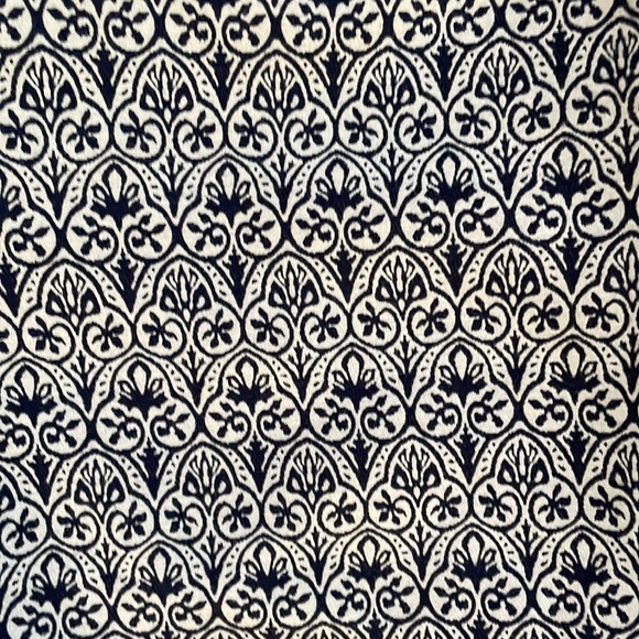 256. Tory Burch size 4 Tailored Pants blue/cream - Picture 2 of 10